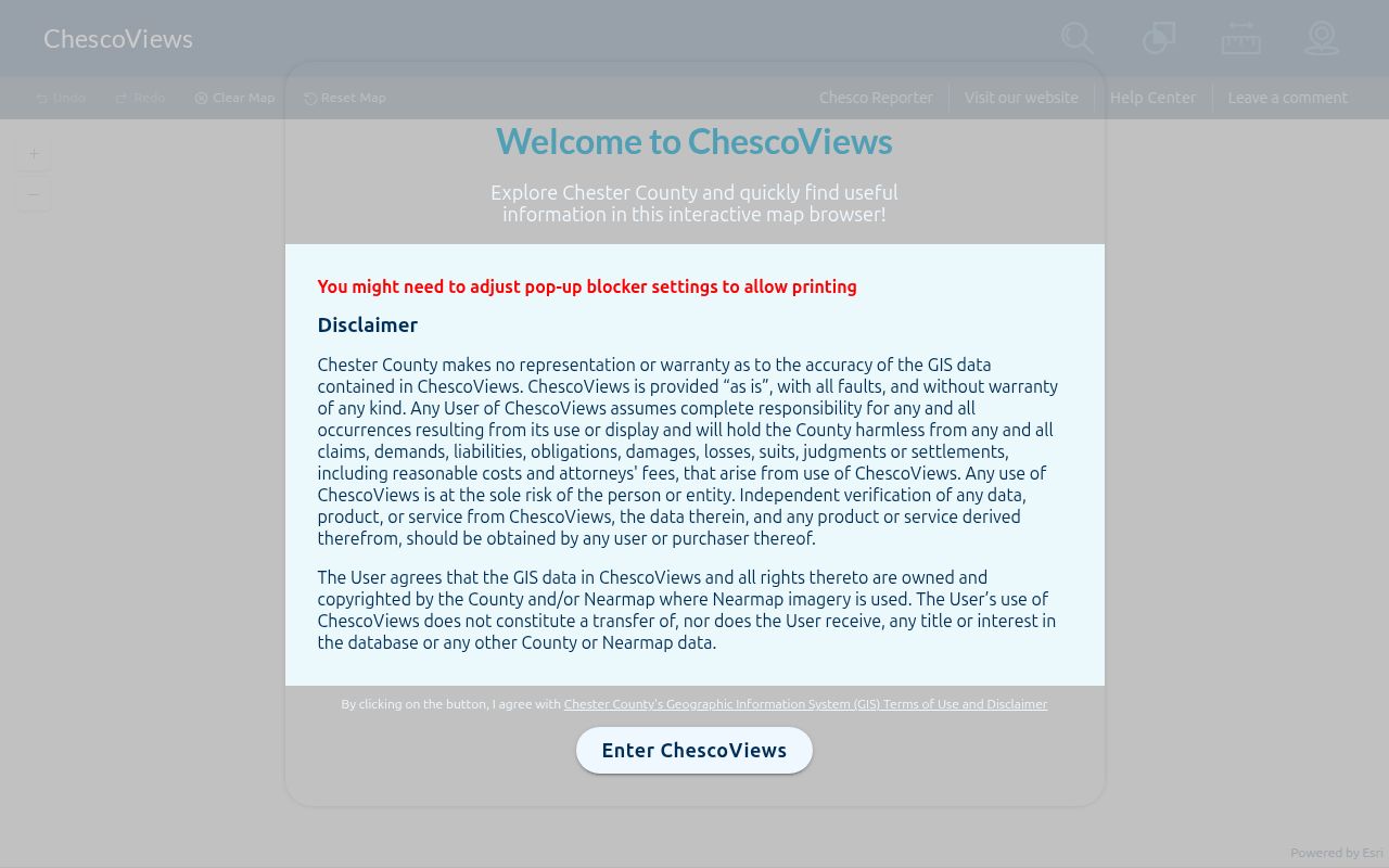 Tredyffrin Township neighbors ChescoViews Buffer Zone parcel search