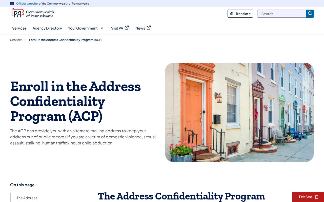 Tredyffrin Township neighbors Pennsylvania Address Confidentiality Program privacy limits