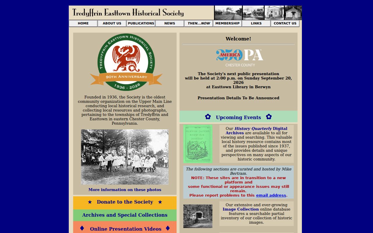 Tredyffrin Township city directory TEHS collections page